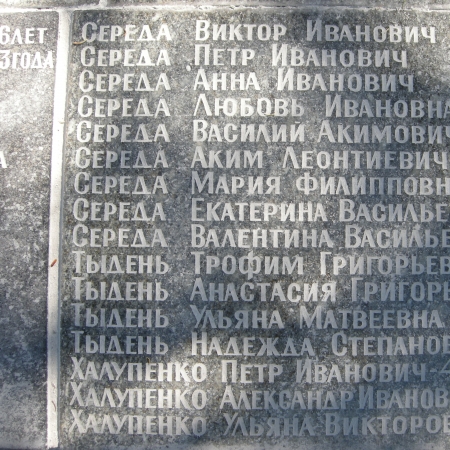 Братская могила мирных жителей на х. Гута Глуховского района