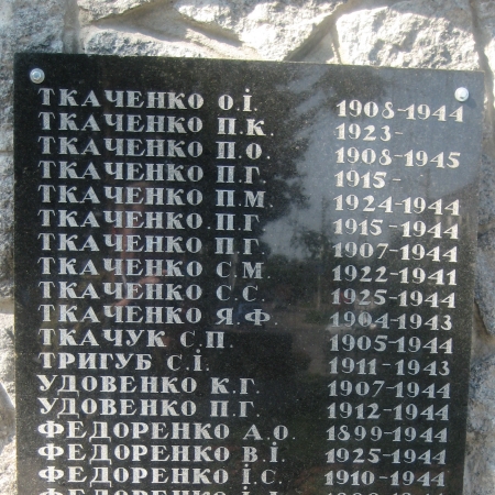 Памятник односельчанам в с. Тарасовка Киево-Святошинского района 