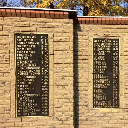 Братская могила и памятник землякам в г. Доброполье