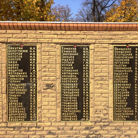 Братская могила и памятник землякам в г. Доброполье