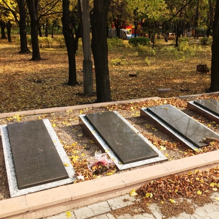 Братская могила и памятник землякам в г. Доброполье