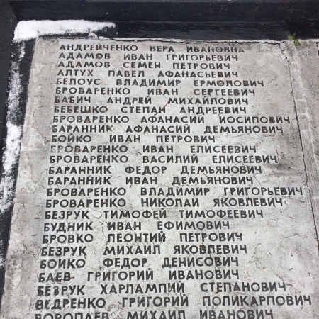 Братская могила в с. Криворожье Добропольского района