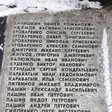 Братская могила в с. Криворожье Добропольского района