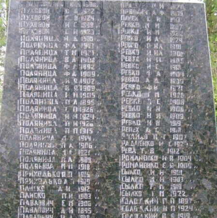 Памятник односельчанам в с. Выбли Куликовского района