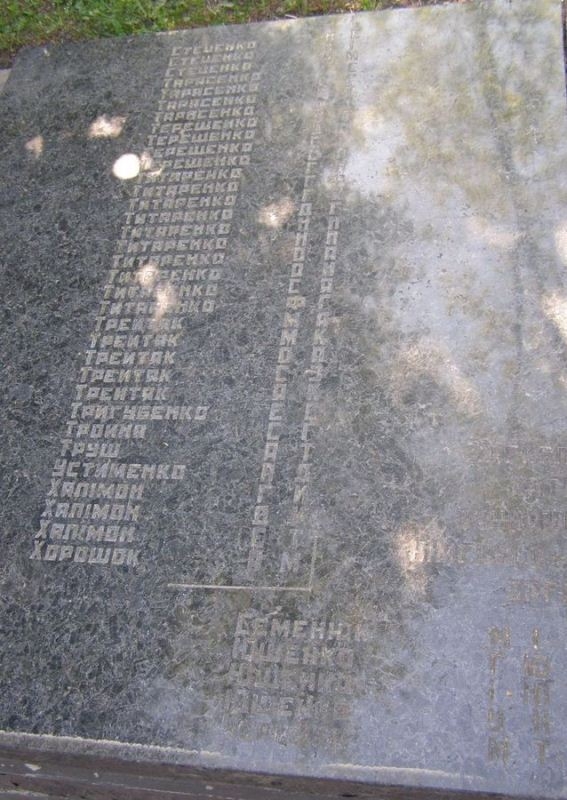 Памятник односельчанам в центре пгт Куликовка