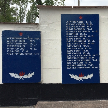 Братская могила в пгт. Новоэкономическое Красноармейского района