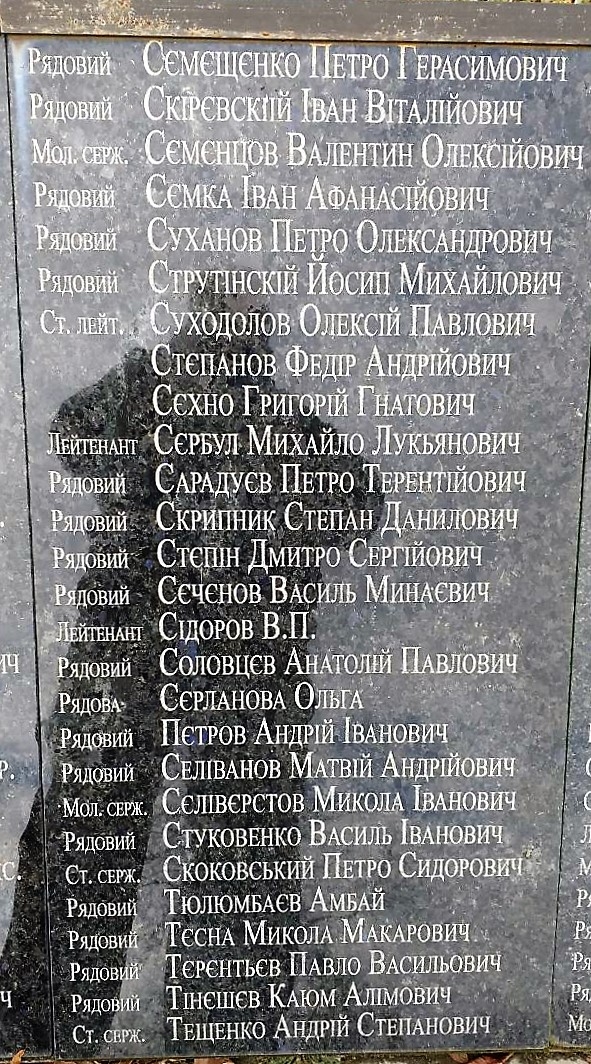 Братская могила в с. Облапы Ковельского района 