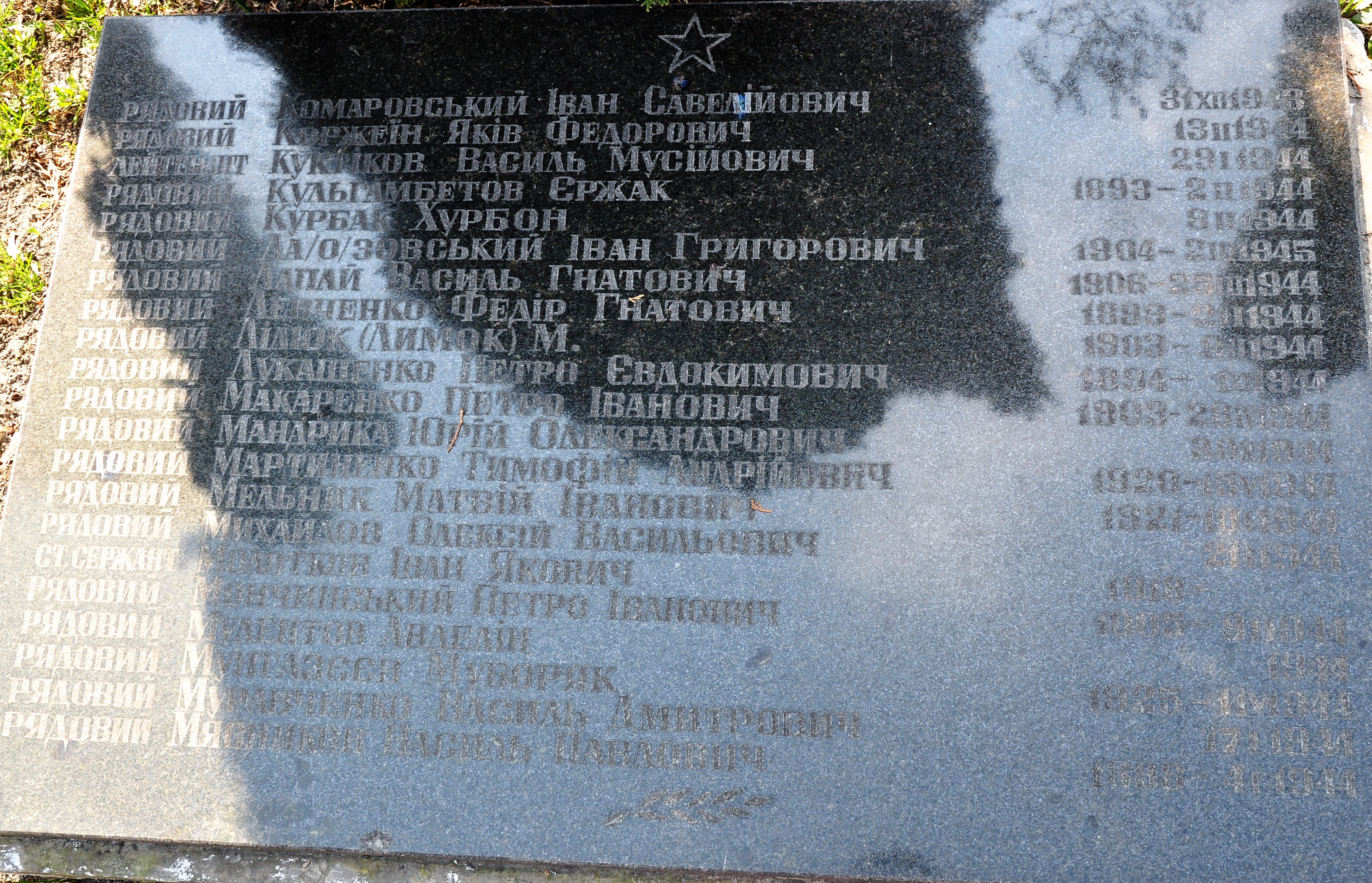 Воинское захоронение на Зверинецком кладбище