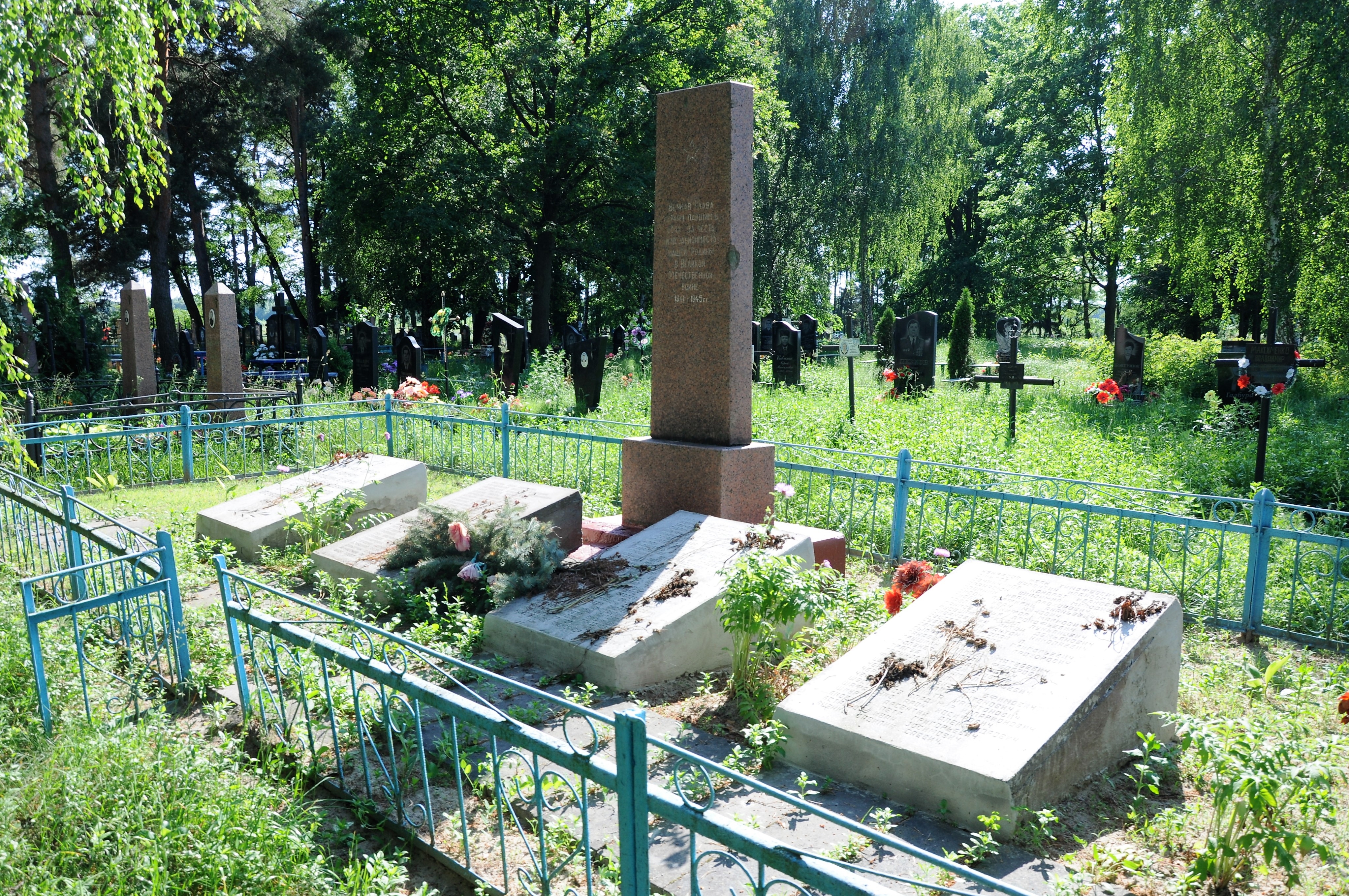 Братская могила на кладбище с. Стремигород Коростенского района