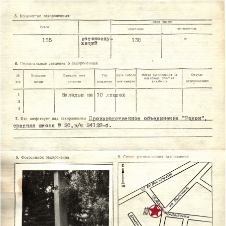 Братская могила в районе Софиевка в г. Ивано-Франковск