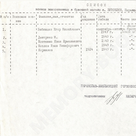 Братская могила у клуба в с. Выползки Переяслав-Хмельницкого района Киевской обл. 