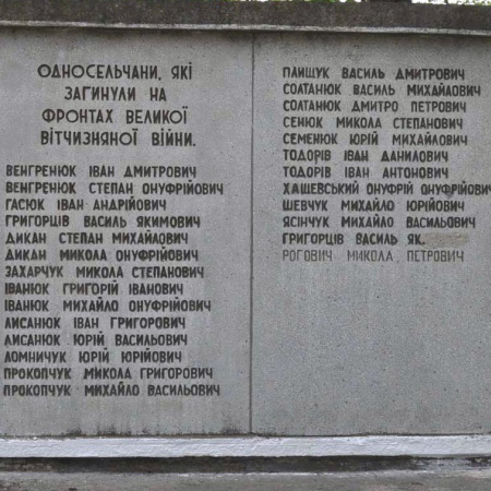Братская могила в с. Товмачик Коломыйского района