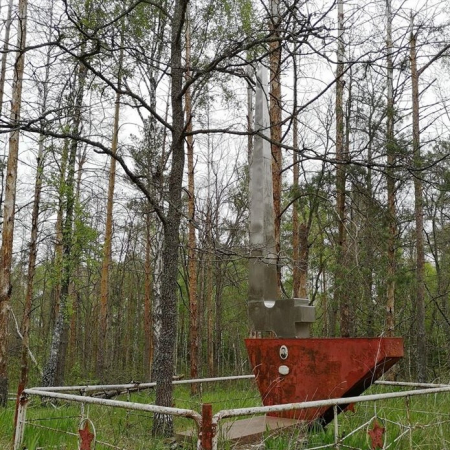 Памятник Анатолию Капчинскому в Лубянском лесничестве