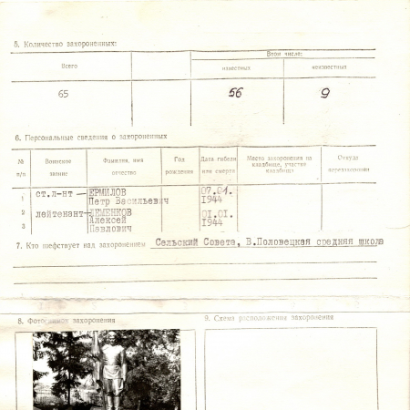 Братская могила на ул. Ленина в с. Великополовецкое Сквирского района