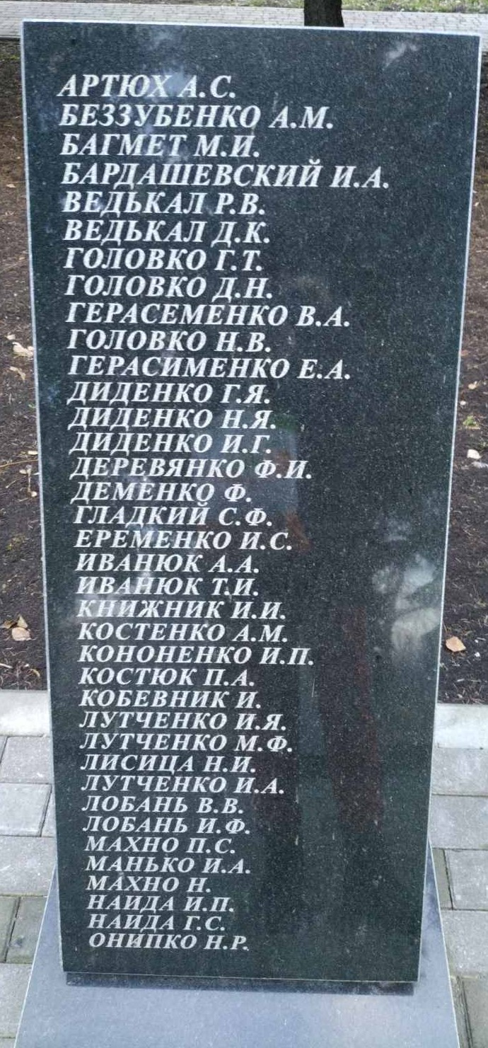 Братская могила в пгт Удачное Красноармейского района