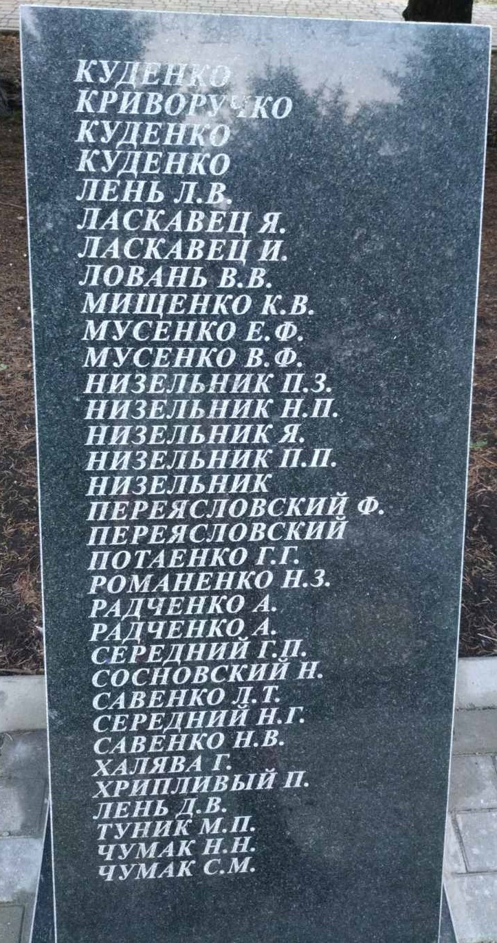 Братская могила в пгт Удачное Красноармейского района