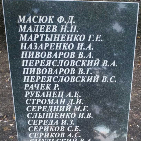 Братская могила в пгт Удачное Красноармейского района