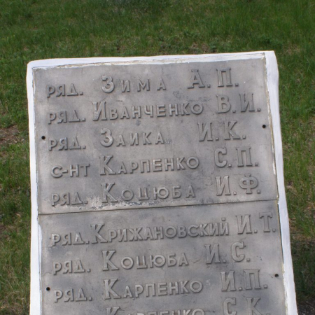 Братская могила в с. Миролюбовка Пятихатского района
