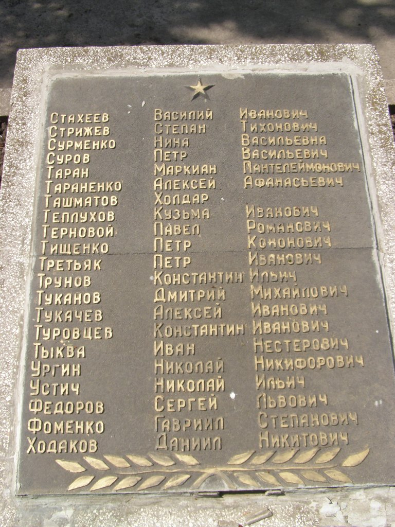 Мемориальный комплекс в г. Желтые Воды