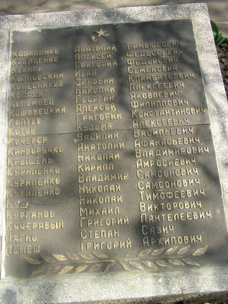 Мемориальный комплекс в г. Желтые Воды