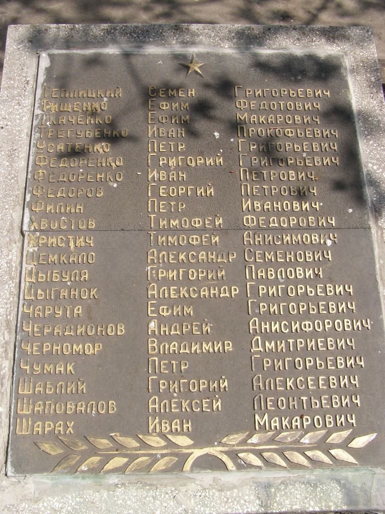 Мемориальный комплекс в г. Желтые Воды