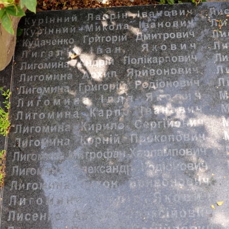 Памятник односельчанам в с. Великая Ольшанка Васильковского района