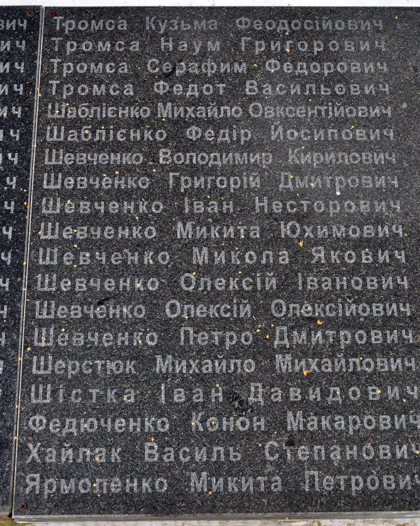 Памятник односельчанам в с. Великая Ольшанка Васильковского района