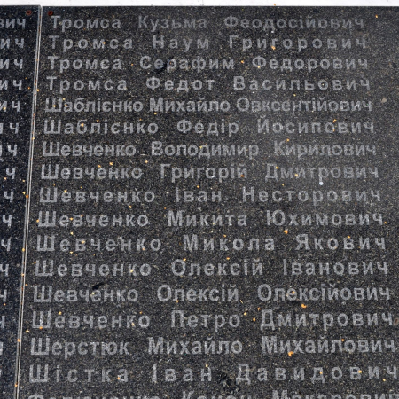 Памятник односельчанам в с. Великая Ольшанка Васильковского района