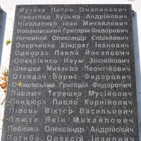Братская могила в с. Великая Ольшанка Васильковского района