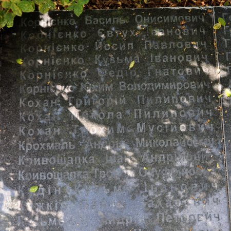 Памятник односельчанам в с. Великая Ольшанка Васильковского района