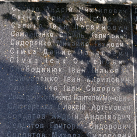 Памятник односельчанам в с. Великая Ольшанка Васильковского района