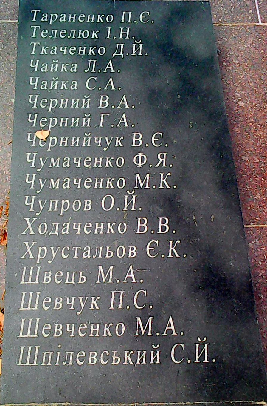 
Братская могила в с. Холодная Балка Беляевского района
