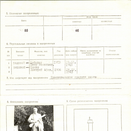 Братская могила с.Краснолесы квирского района 