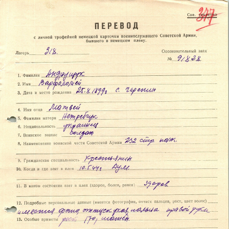 Андрущук Варфоломей Матвеевич