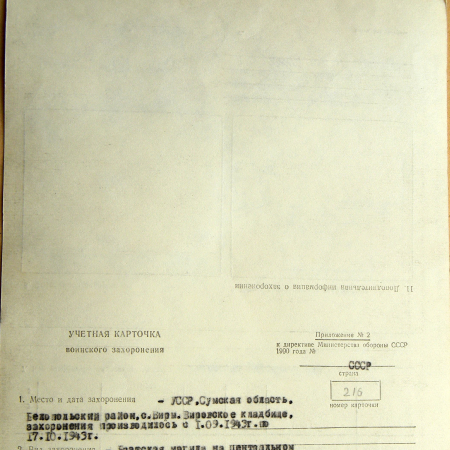 Братская могила на Вировском кладбище в с. Виры