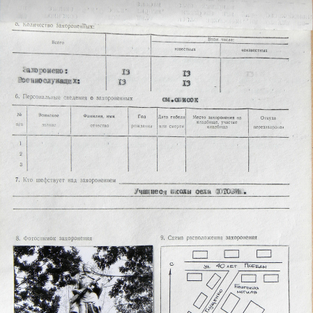 Братская могила в с. Барановка 