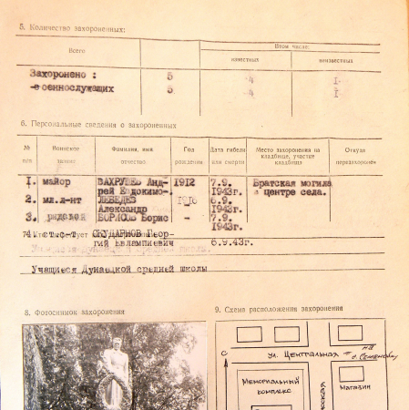 Братская могила в центре с. Клочковка 