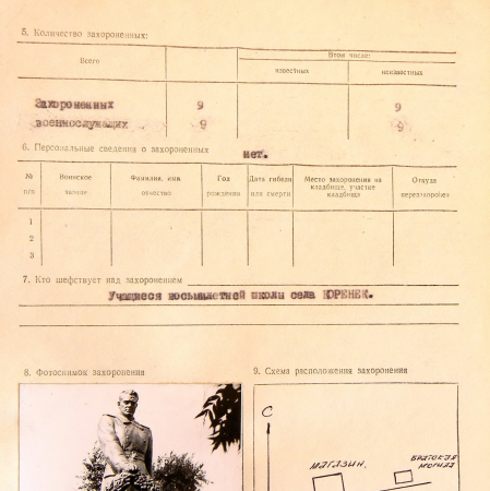Братская могила в с. Коренек 