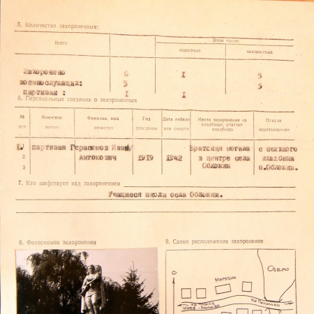 Братская могила с. Обложки