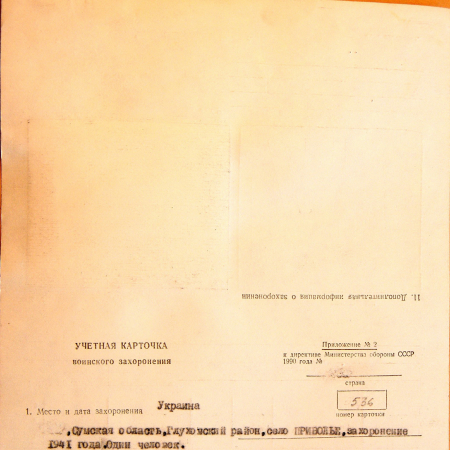 Две одиночных могил неизвестных солдат в с. Приволье