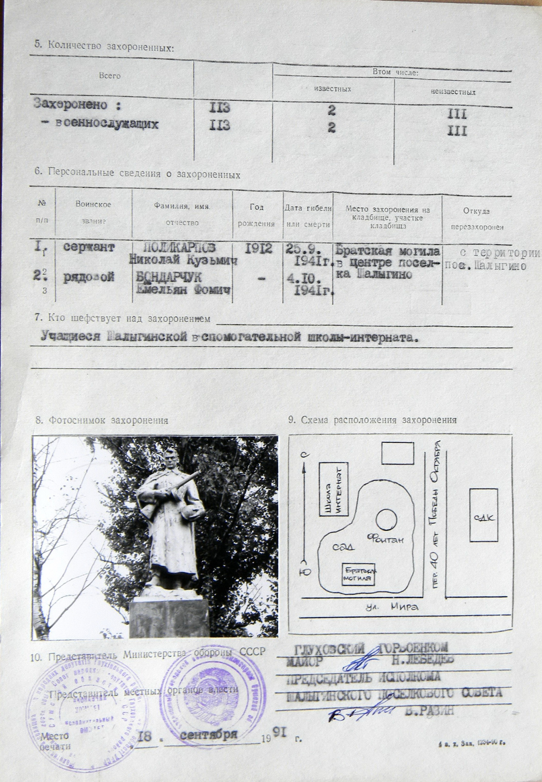 Братская могила в пос. Шельгино