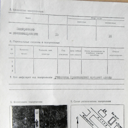 Братская могила в с. Красное 