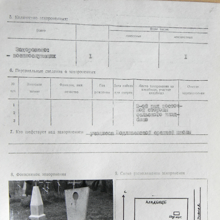 Могила неизвестного солдата в с. Подлипное 