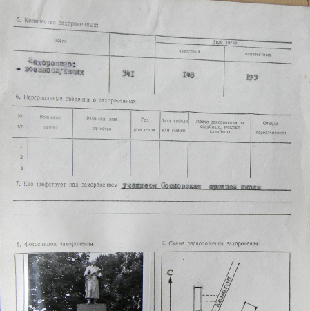 Братская могила в с. Сосновка Глуховского 