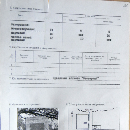 Братская могила в с. Зазирки