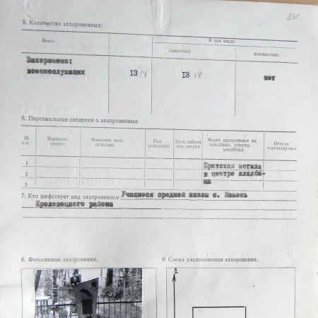 Братская могила в с. Петровка 