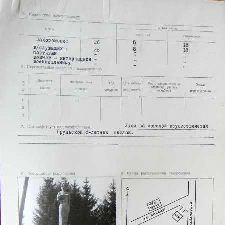 Братская могила в с. Грунь