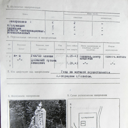 Братская могила в с. Пашкино 