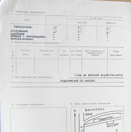 Братская могила в с. Степное