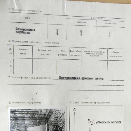 Братская могила в с. Великий Лес